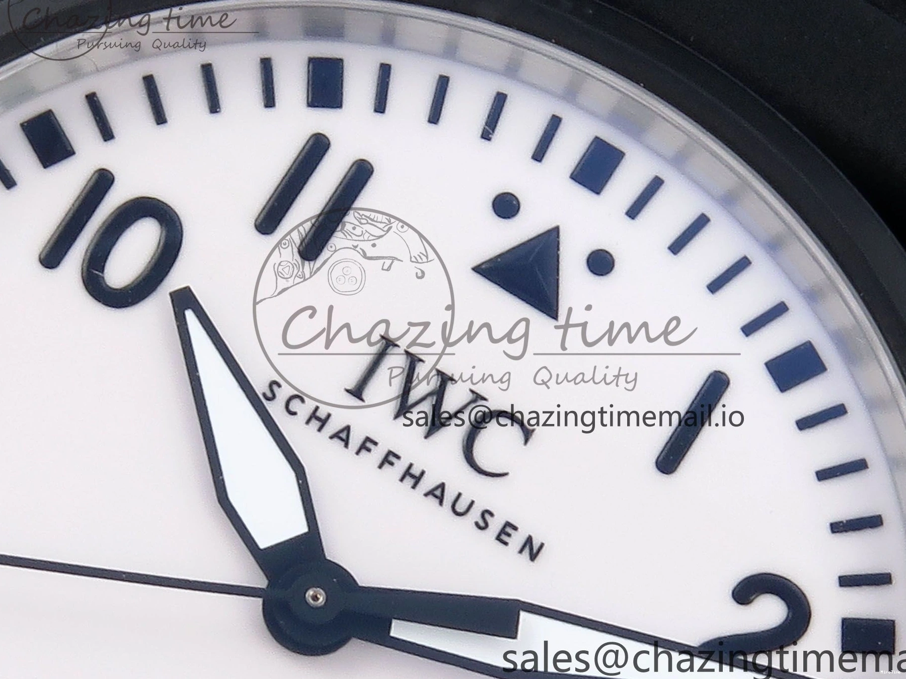 MIROTIME 0117 TravelReady Pilot IW326905 Black Aces M+F 1:1 Best Edition White Dial on Black Rubber Strap MY 7000